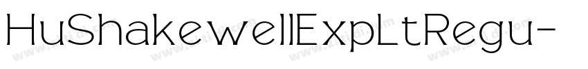 HuShakewellExpLtRegu字体转换