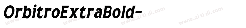 OrbitroExtraBold字体转换