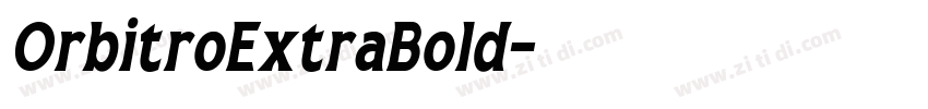 OrbitroExtraBold字体转换