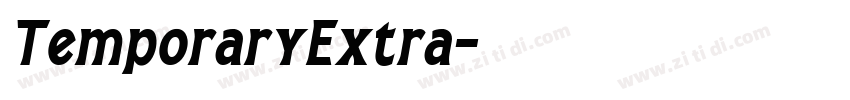 TemporaryExtra字体转换