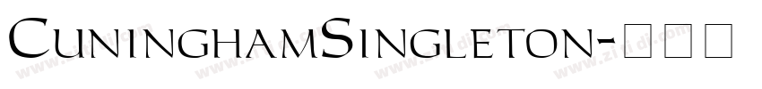 CuninghamSingleton字体转换