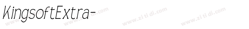 KingsoftExtra字体转换