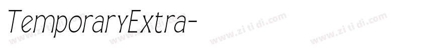 TemporaryExtra字体转换