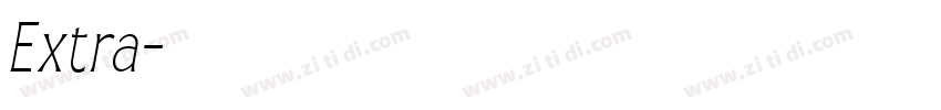 Extra字体转换