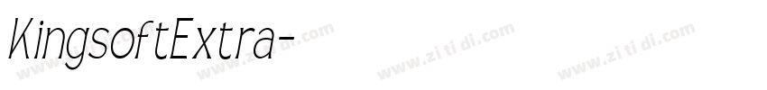 KingsoftExtra字体转换