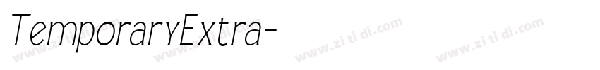 TemporaryExtra字体转换