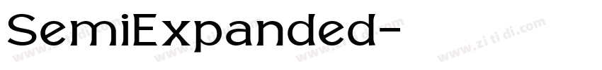 SemiExpanded字体转换