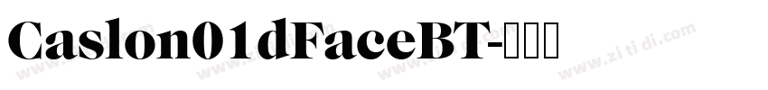 Caslon01dFaceBT字体转换