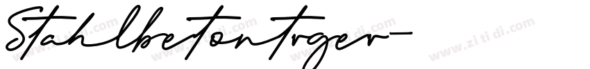 Stahlbetontrger字体转换