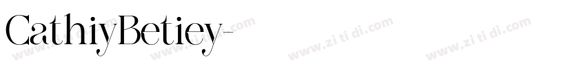 CathiyBetiey字体转换
