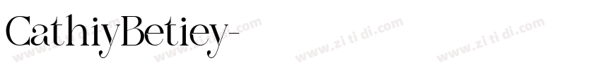CathiyBetiey字体转换
