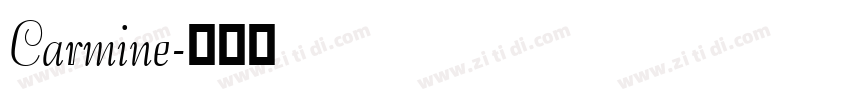 Carmine字体转换
