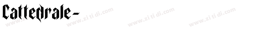 Cattedrale字体转换