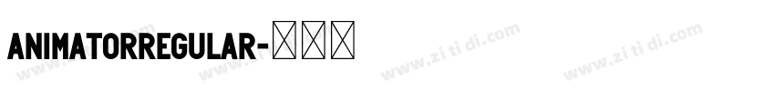 AnimatorRegular字体转换