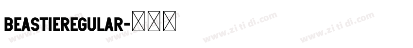 BeastieRegular字体转换