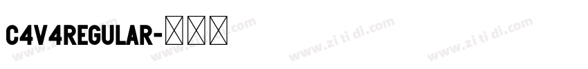 C4v4Regular字体转换