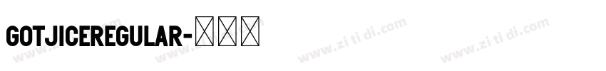 GotjicERegular字体转换