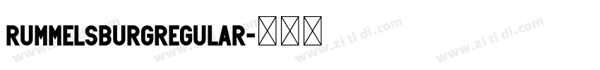 RummelsburgRegular字体转换
