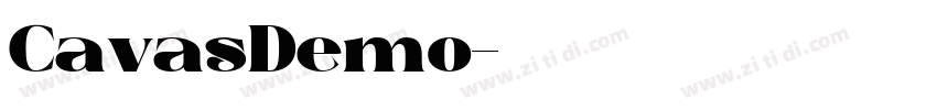 CavasDemo字体转换