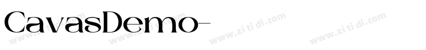 CavasDemo字体转换