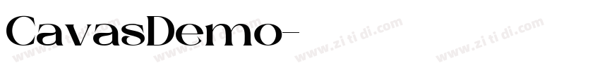 CavasDemo字体转换