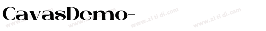 CavasDemo字体转换