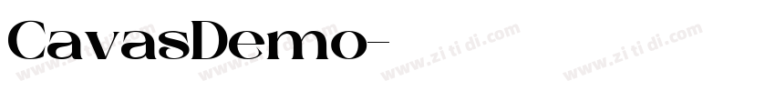 CavasDemo字体转换