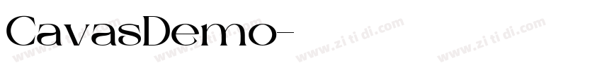 CavasDemo字体转换