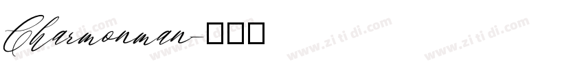 Charmonman字体转换