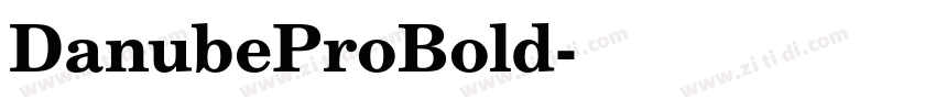 DanubeProBold字体转换