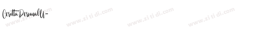 CerottaPersonalU字体转换