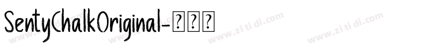 SentyChalkOriginal字体转换