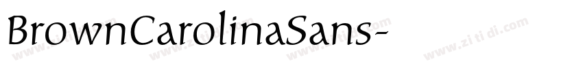 BrownCarolinaSans字体转换