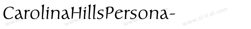 CarolinaHillsPersona字体转换