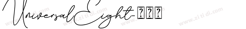 UniversalEight字体转换
