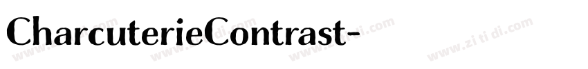 CharcuterieContrast字体转换