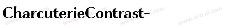 CharcuterieContrast字体转换