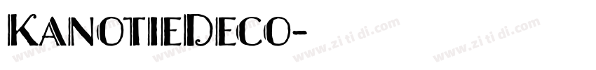 KanotieDeco字体转换