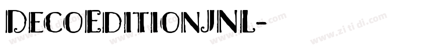 DecoEditionJNL字体转换