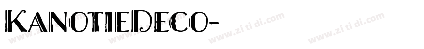 KanotieDeco字体转换