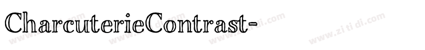 CharcuterieContrast字体转换