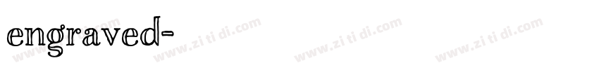 engraved字体转换