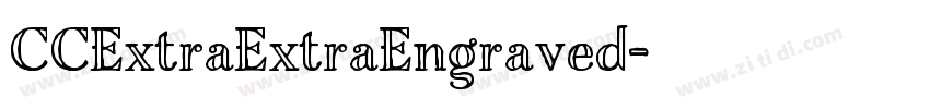 CCExtraExtraEngraved字体转换