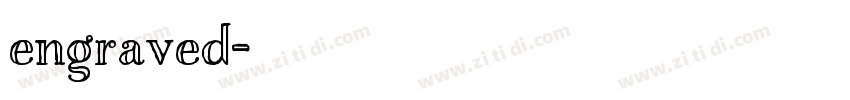 engraved字体转换