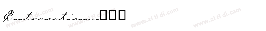 Enteractions字体转换