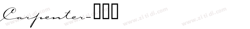 Carpenter字体转换