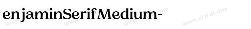 enjaminSerifMedium字体转换