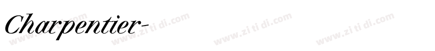 Charpentier字体转换