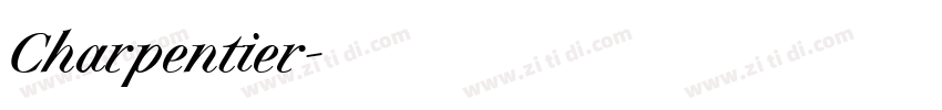 Charpentier字体转换