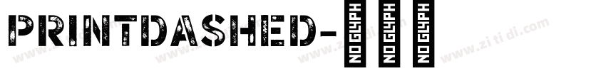 printdashed字体转换
